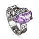 Серебряное кольцо KABAROVSKY K11-179-50289 с фианитом, ситаллом и керамикой