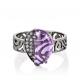 Серебряное кольцо KABAROVSKY K11-179-50289 с фианитом, ситаллом и керамикой