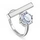 Серебряное кольцо KABAROVSKY K11-185-7910 с фианитом