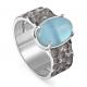 Серебряное кольцо KABAROVSKY K11-189-8089 с фианитом и халцедоном
