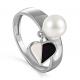 Серебряное кольцо KABAROVSKY K11-225-1502 с жемчугом и эмалью