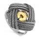 Кольцо из черненого серебра KABAROVSKY K11-241-10183 с кварцем