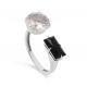 Серебряное кольцо KABAROVSKY K11-309-0100 с кварцем и ониксом
