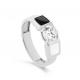 Серебряное кольцо KABAROVSKY K11-315-7901 с фианитом и эмалью