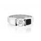 Серебряное кольцо KABAROVSKY K11-315-7901 с фианитом и эмалью