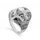 Серебряное кольцо KABAROVSKY K11-460-7902 с фианитом и эмалью