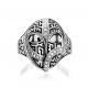 Серебряное кольцо KABAROVSKY K11-460-7902 с фианитом и эмалью