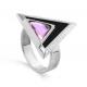 Серебряное кольцо KABAROVSKY K11-464-52302 с фианитом, ситаллом и эмалью