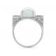 Серебряное кольцо KABAROVSKY K11-579-9000 с фианитом и лунным камнем