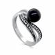 Серебряное кольцо KABAROVSKY K11-592-1689 с фианитом и жемчугом