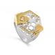 Кольцо из лимонного серебра KABAROVSKY K11-621-40687 с фианитом