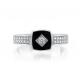 Серебряное кольцо KABAROVSKY K11-663-7902 с фианитом и эмалью