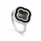 Серебряное кольцо KABAROVSKY K11-667-8602 с эмалью и перламутром