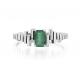 Серебряное кольцо KABAROVSKY K11-698-1283 с изумрудом