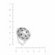 Серебряное кольцо KABAROVSKY K11-719-1501 с фианитом, жемчугом и эмалью