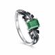 Серебряное кольцо KABAROVSKY K11-720-1289 с изумрудом