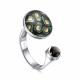 Серебряное кольцо KABAROVSKY K11-752-86143 с эмалью и перламутром