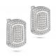 Серебряные серьги KABAROVSKY K12-090-8100 с Swarovski