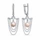 Серьги из белого золота KABAROVSKY K12-11622-1500 с бриллиантом и жемчугом