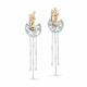 Серьги из белого золота KABAROVSKY K12-11760-5996 с топазом и бриллиантом