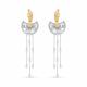 Серьги из белого золота KABAROVSKY K12-11760-5996 с топазом и бриллиантом