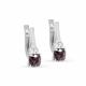 Серьги из белого золота KABAROVSKY K12-11830-21700 с бриллиантом и шпинелью