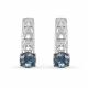Серьги из белого золота KABAROVSKY K12-11903-1189 с бриллиантом и сапфиром
