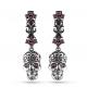 Серебряные серьги KABAROVSKY K12-203-8589 с топазом и керамикой