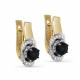 Серьги из лимонного золота KABAROVSKY K12-21646-21600 с бриллиантом и турмалином