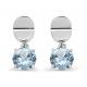 Серебряные серьги KABAROVSKY K12-257-73100 с Swarovski и шпинелью
