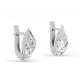 Серебряные серьги KABAROVSKY K12-295-7900 с фианитом