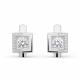 Серебряные серьги KABAROVSKY K12-306-7900 с фианитом