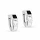 Серебряные серьги KABAROVSKY K12-315-7901 с фианитом и эмалью