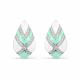 Серебряные серьги KABAROVSKY K12-332-7908 с фианитом и эмалью