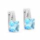 Серебряные серьги KABAROVSKY K12-385-51100 с фианитом и ситаллом