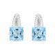 Серебряные серьги KABAROVSKY K12-385-51100 с фианитом и ситаллом