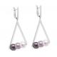 Серебряные серьги KABAROVSKY K12-394-2690 с жемчугом Swarovski