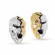 Серьги из золочёного серебра KABAROVSKY K12-456-41002 с фианитом и эмалью