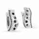 Серебряные серьги KABAROVSKY K12-517-41000 с фианитом