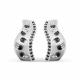 Серебряные серьги KABAROVSKY K12-517-41000 с фианитом