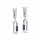 Серебряные серьги KABAROVSKY K12-658-40889 с фианитом