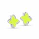Серебряные серьги KABAROVSKY K12-732-7937 с фианитом и эмалью