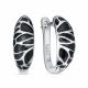 Серебряные серьги KABAROVSKY K12-9535-0002 с эмалью