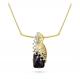 Колье из лимонного серебра KABAROVSKY K16-033-1387 с Swarovski и авантюрином