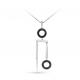 Серебряное колье KABAROVSKY K16-274-41089 с фианитом