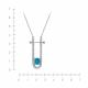 Серебряное колье KABAROVSKY K16-300-80184 с фианитом и агатом