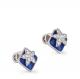 Серебряные серьги KABAROVSKY K2-008-8107 с эмалью и Swarovski
