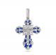 Серебряная подвеска KABAROVSKY K3-072-8107 с эмалью и Swarovski