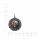 Серебряная подвеска KABAROVSKY K3-456-0090 с эмалью