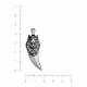 Серебряная подвеска KABAROVSKY K3-9035-0089